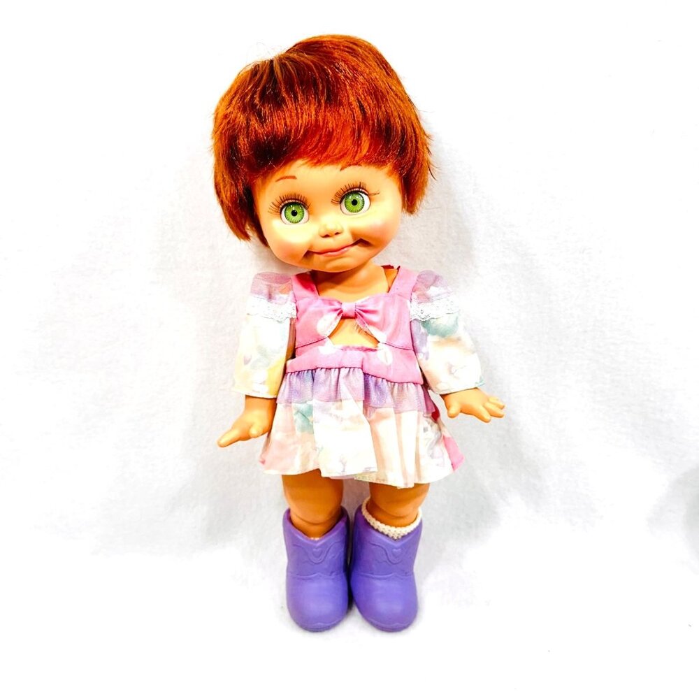 Galoob So Shy Sherri Baby Face Doll w/Green Eyes - Vintage 1990